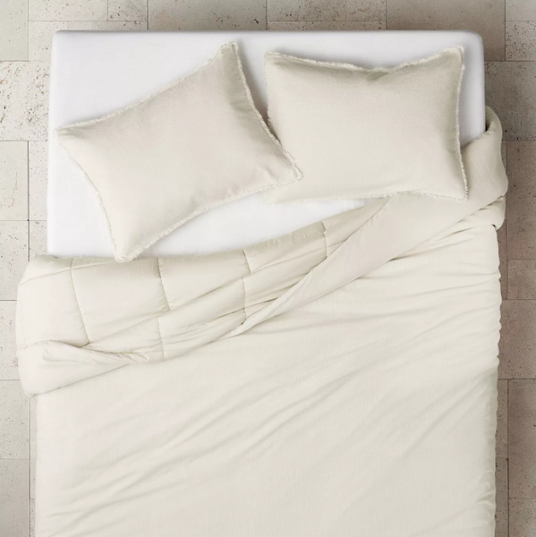 CASALUNA heavyweight linen purchases blend comforter-KING/cal-king