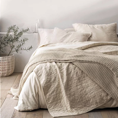 Heavyweight Linen Blend Comforter & Sham Set - Casaluna™ – K. Price  Collection
